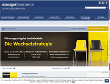 Tablet Screenshot of managerseminare.de